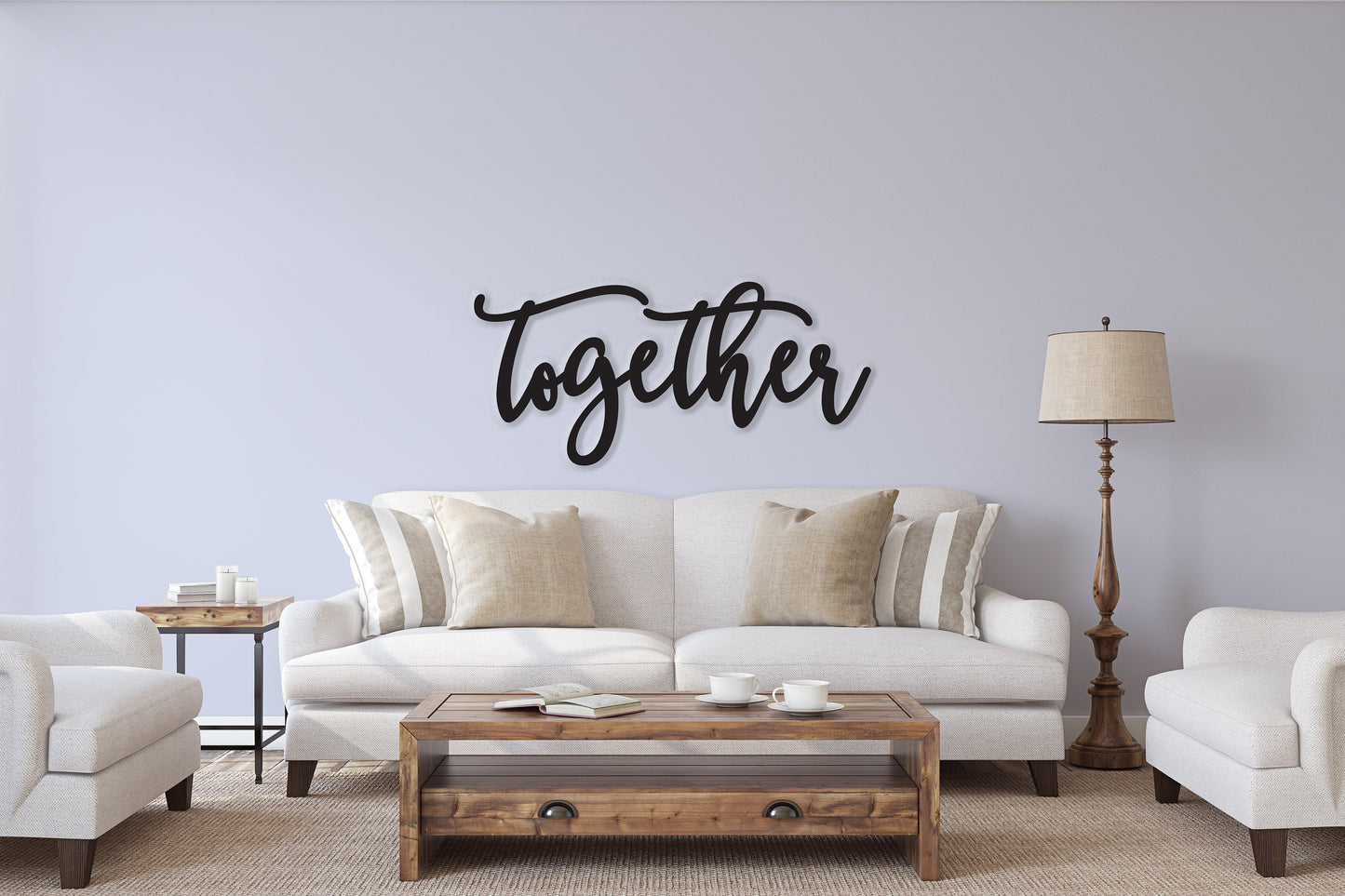 Together sign, Together Wood Sign, Together Wall Decor, Thanksgiving Decor, Together Word Sign, Wood Cut Out Together Sign, Family decor