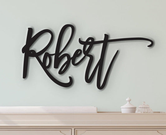 Custom Name Sign, Personalized Name Sign, Handwritten Cursive Font