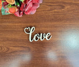 Valentines Words, Wood Words with Heart for Valentines Projects, DIY, Crafts, sign making, wooden words only, Be Mine, Love, Be My Valentine