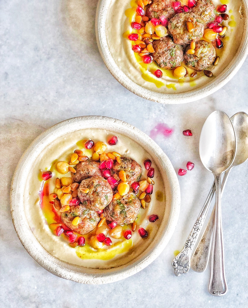  Hummus Bowl with Kiftah Meatballs