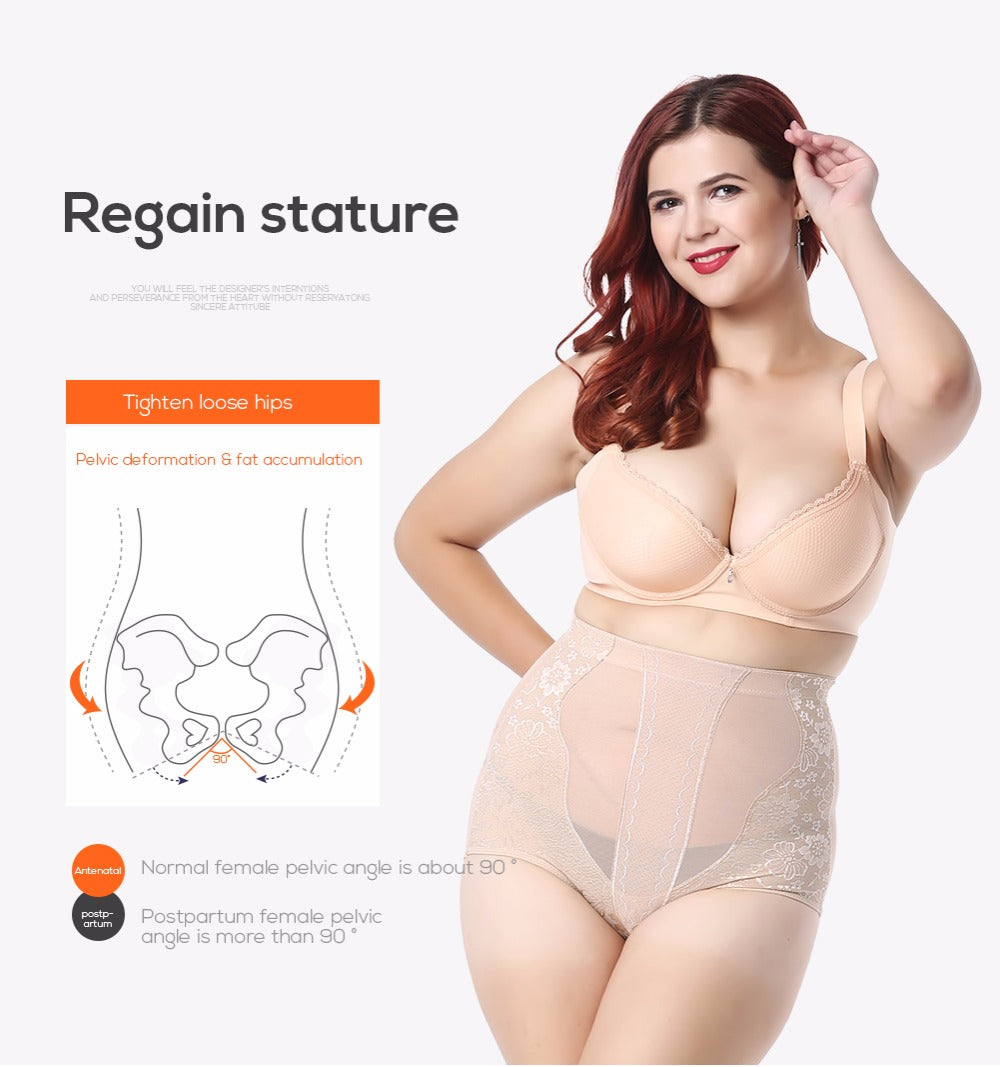 Plus Size Lingerie Women Panties Body Shaper Butt Lifter Shapewear