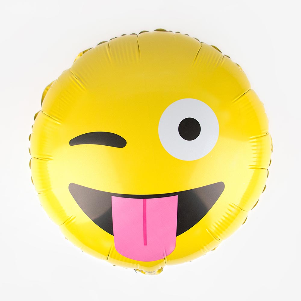 Ballon En Forme D Emoji Qui Fait Un Clin D Oeil My Little Day
