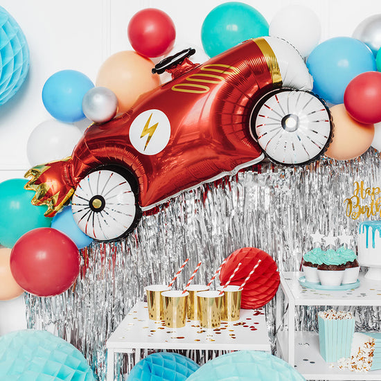 Ballon Voiture De Course Pour Decoration Anniversaire Enfant