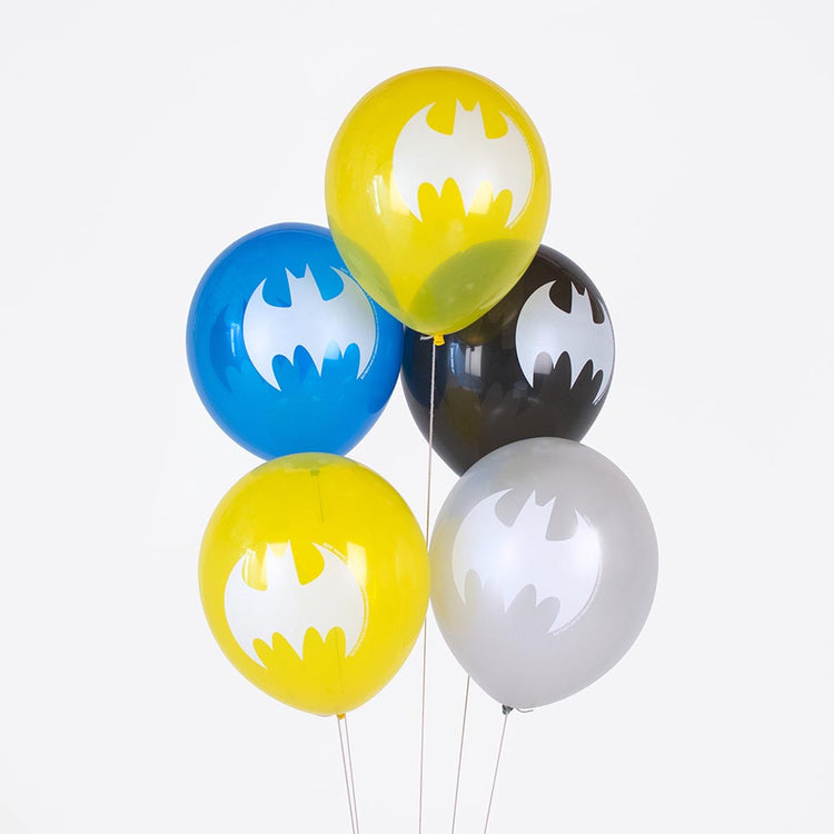 8 Batman Balloons - Superhero Birthday Party