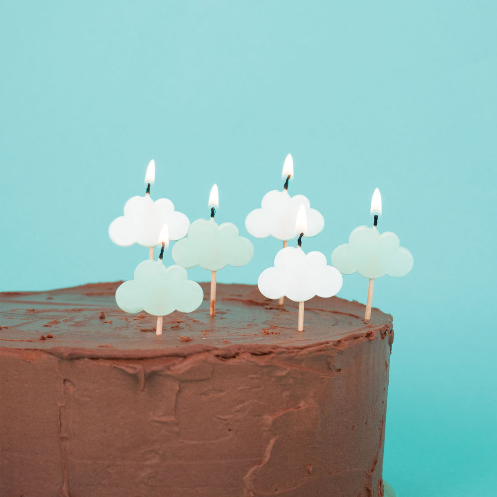 Deco De Fete 6 Bougies Anniversaire Nuages My Little Day