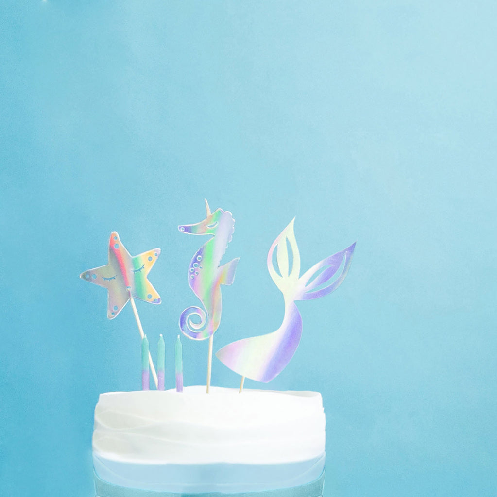 Toppers Sirene Pour Decoration Gateau Anniversaire Fille Theme Sirene My Little Day