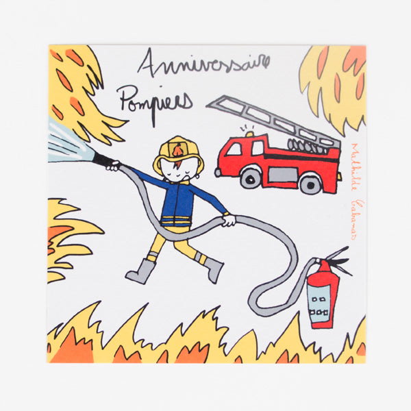 Papeterie Invitations Pompier Anniversaire Enfant My Little Day