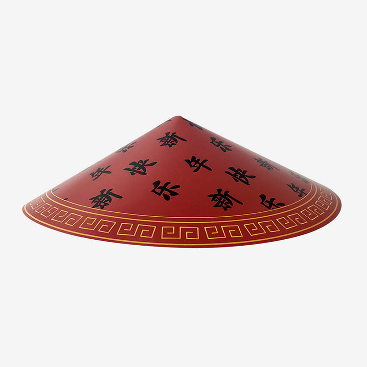 Sombrero Chino Rojo Accesorio Año Nuevo Chino