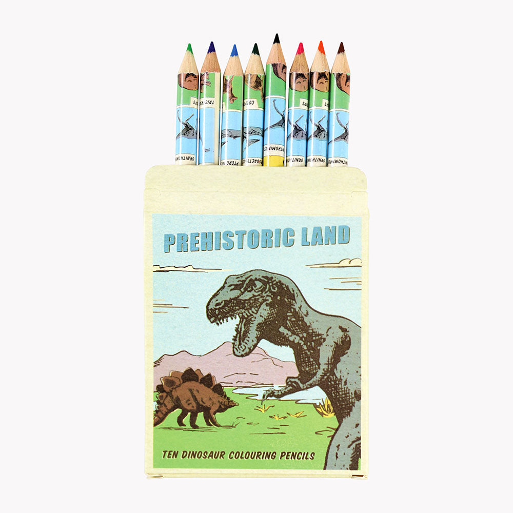 10 Crayons De Couleur Dino Pour Anniversaire Dinosaure