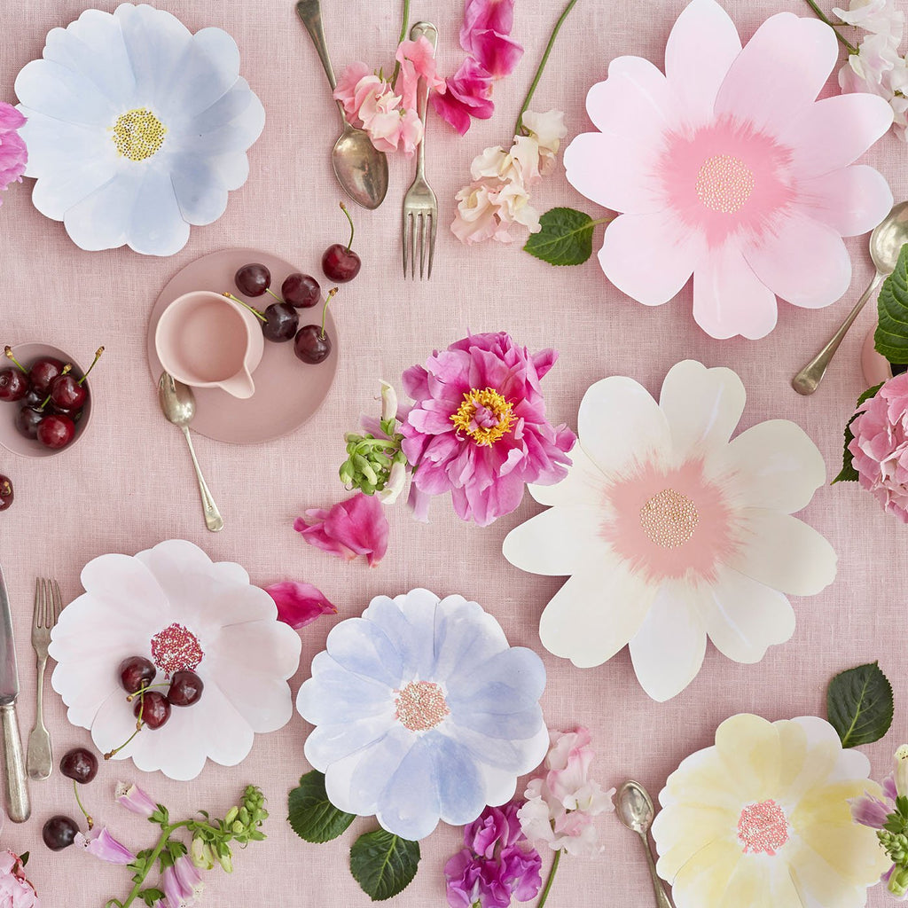 Table 8 Assiettes Creuses Fleurs De Printemps My Little Day