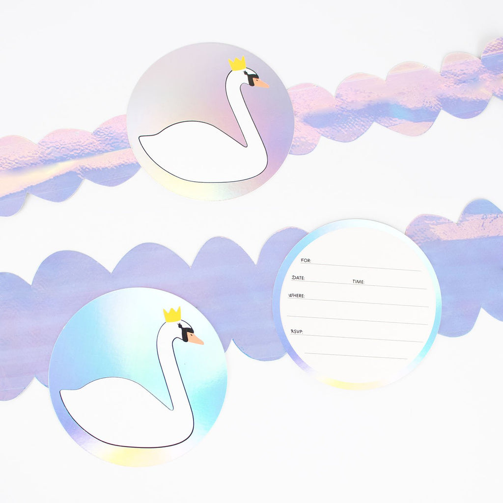 Stationery Invitation Cards Swan My Little Day