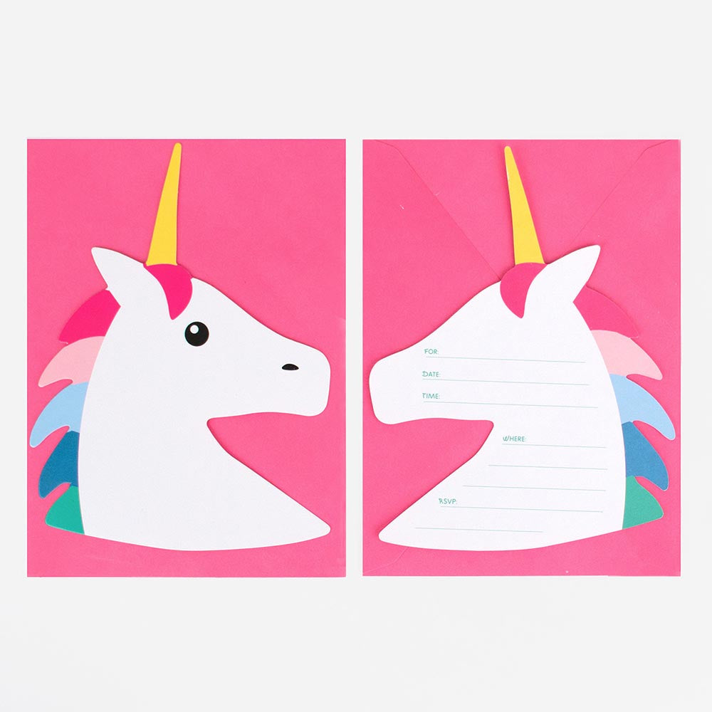 Anniversaire Licorne 8 Invitations Anniversaire Licorne My Little Day