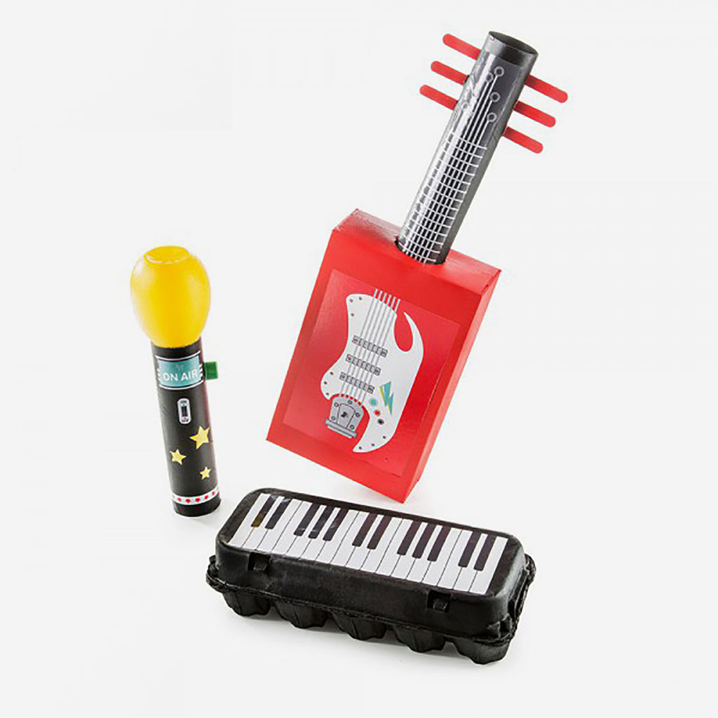 1 Kit Stickers Musicien Pour S Amuser Lors D Un Anniversaire Entre Amis