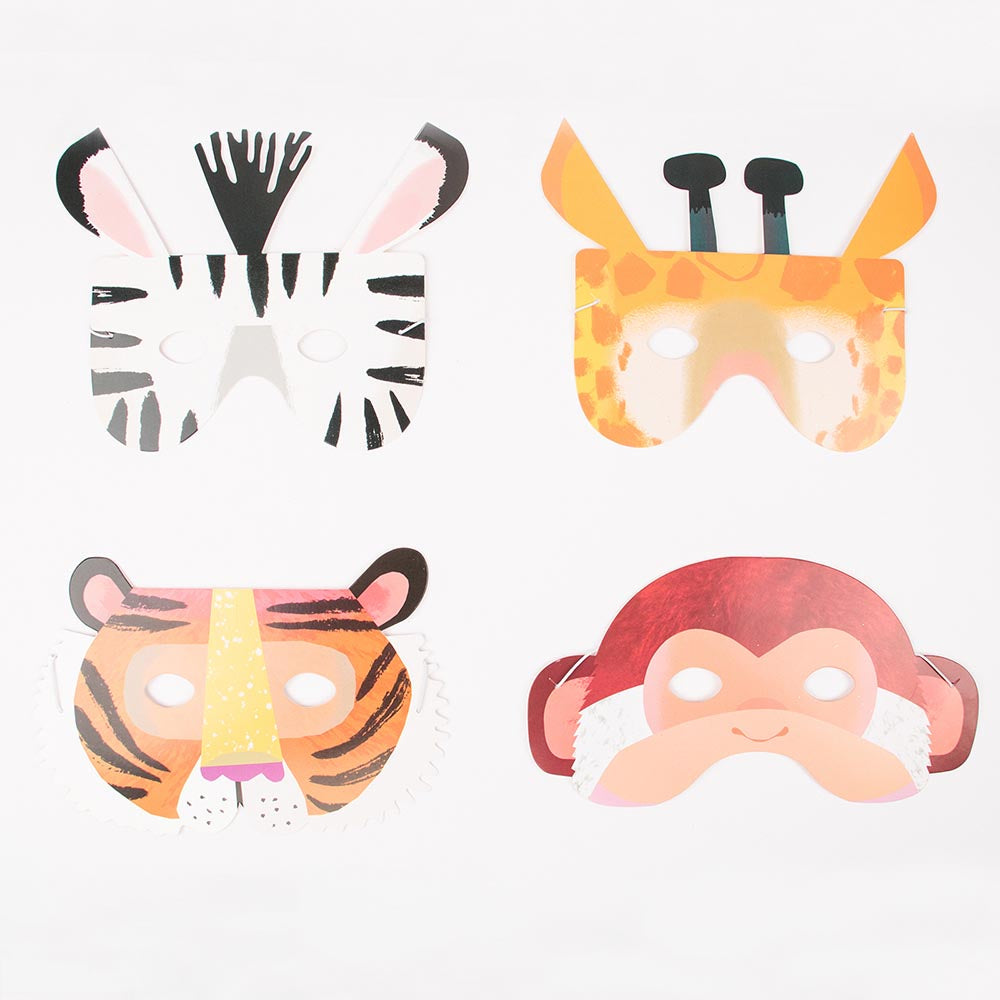 Carnaval Masques 8 Masques Animaux De La Savane My Little Day