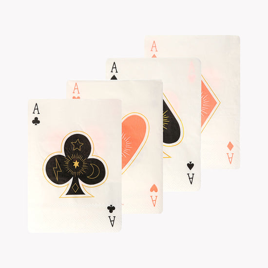 16 Serviettes Jeu De Carte Meri Meri Anniversaire Magie Ou Casino