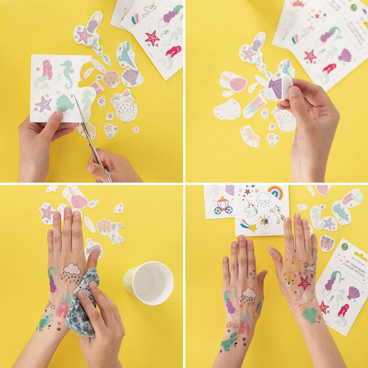 How to wear my little day eco-responsible temporary tattoos