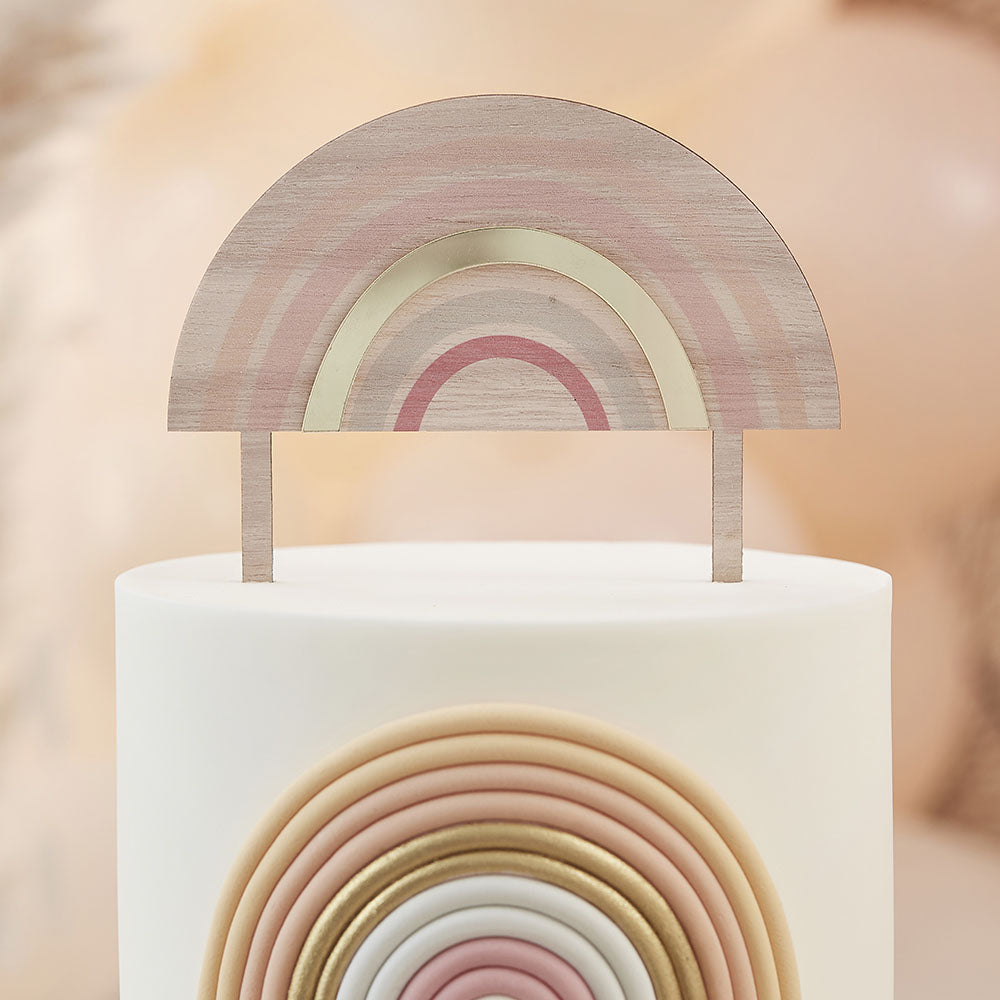 Arc En Ciel En Bois Pastel Deco Gateau Anniversaire Ou Baby Shower My Little Day