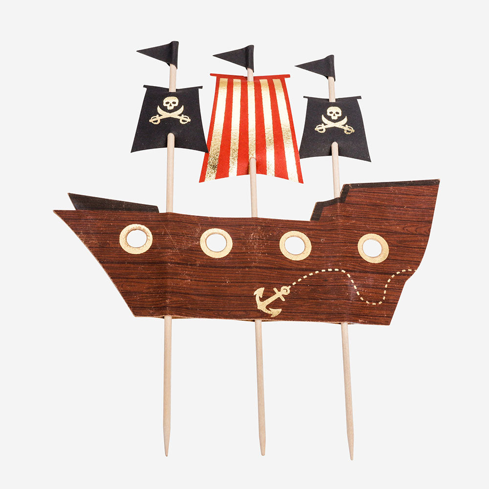 Toppers Bateau Pour Decoration Gateau Anniversaire Garcon Theme Pirate My Little Day