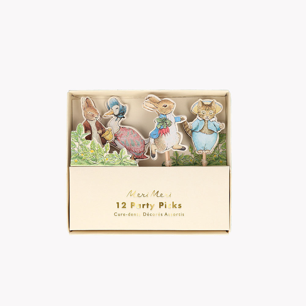 12 Toppers Gateau Pierre Lapin Meri Meri Decoration Gateau Anniversaire My Little Day