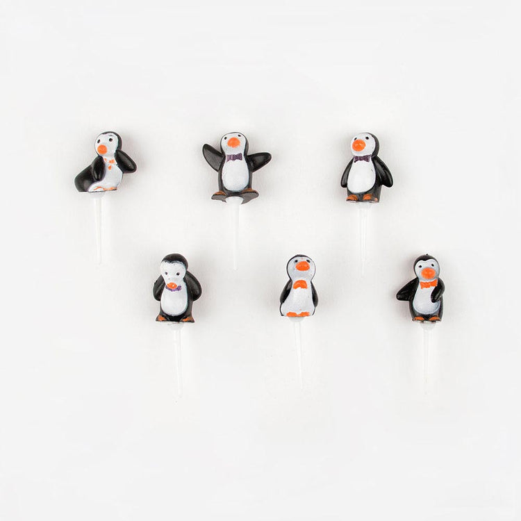 Toppers En Forme De Pingouins Pour Un Gateau De Fete Enfant