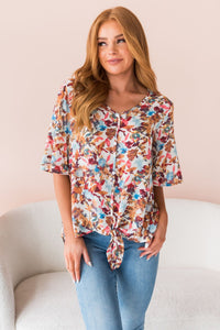 Forget Me Knot Modest Top Tops vendor-unknown 