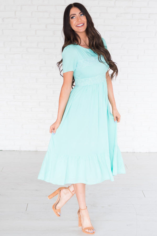 The Treena Modest Mid-Length Dress - NeeSee's Dresses
