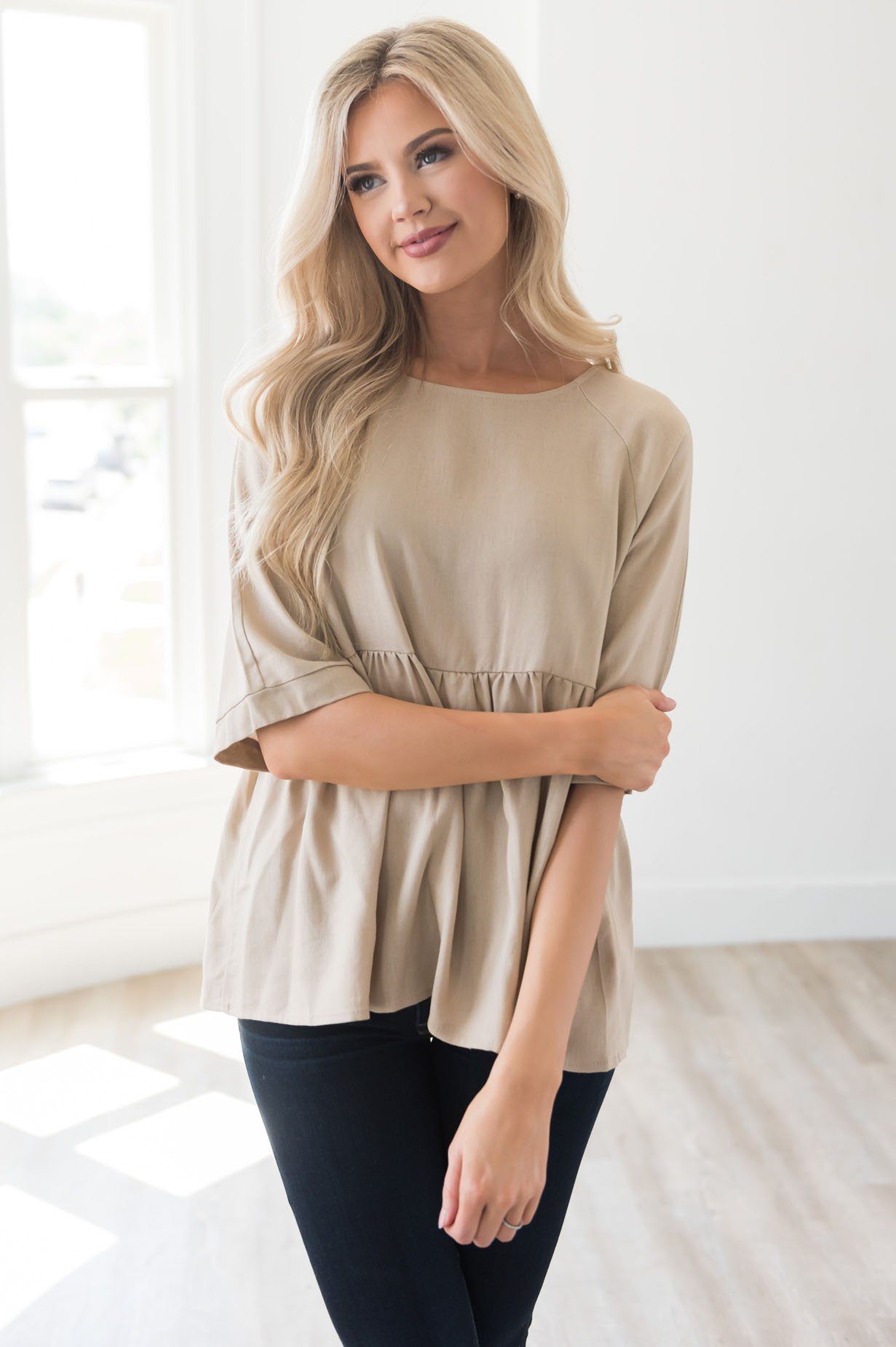 Amazing Views Modest Blouse