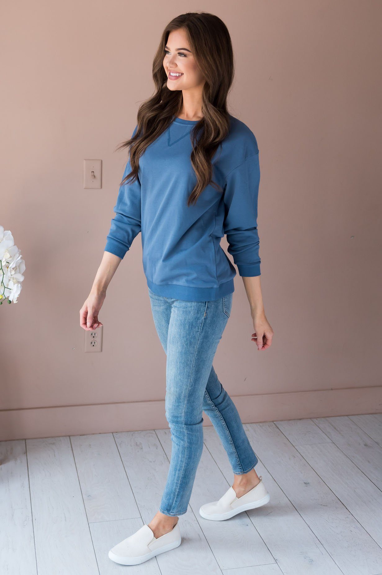 Casual Comfort Modest Sweater