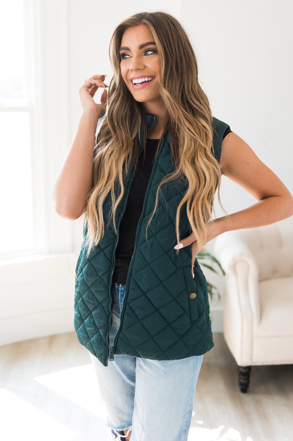 Add Some Glam Modest Vest