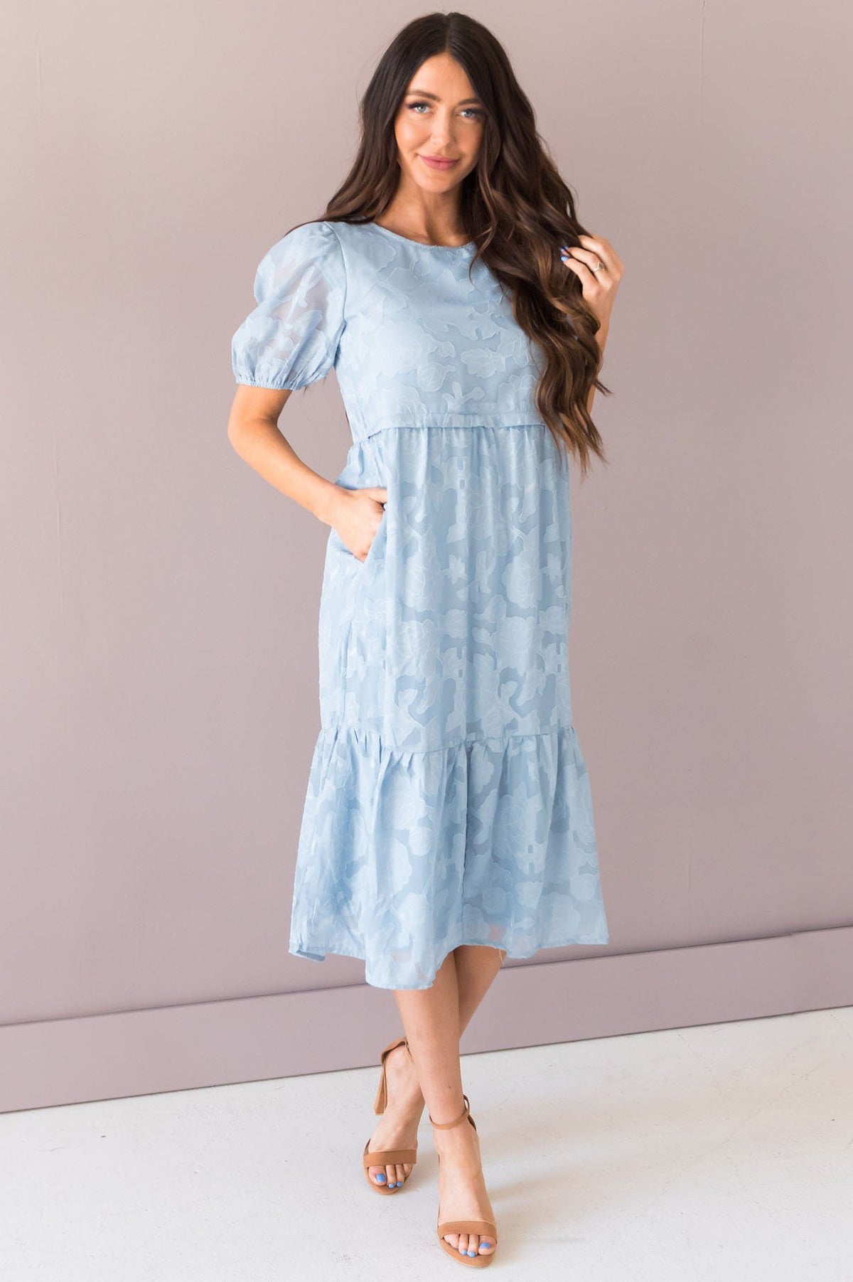 The Petunia Modest Nursing Friendly Dress - NeeSee's Dresses