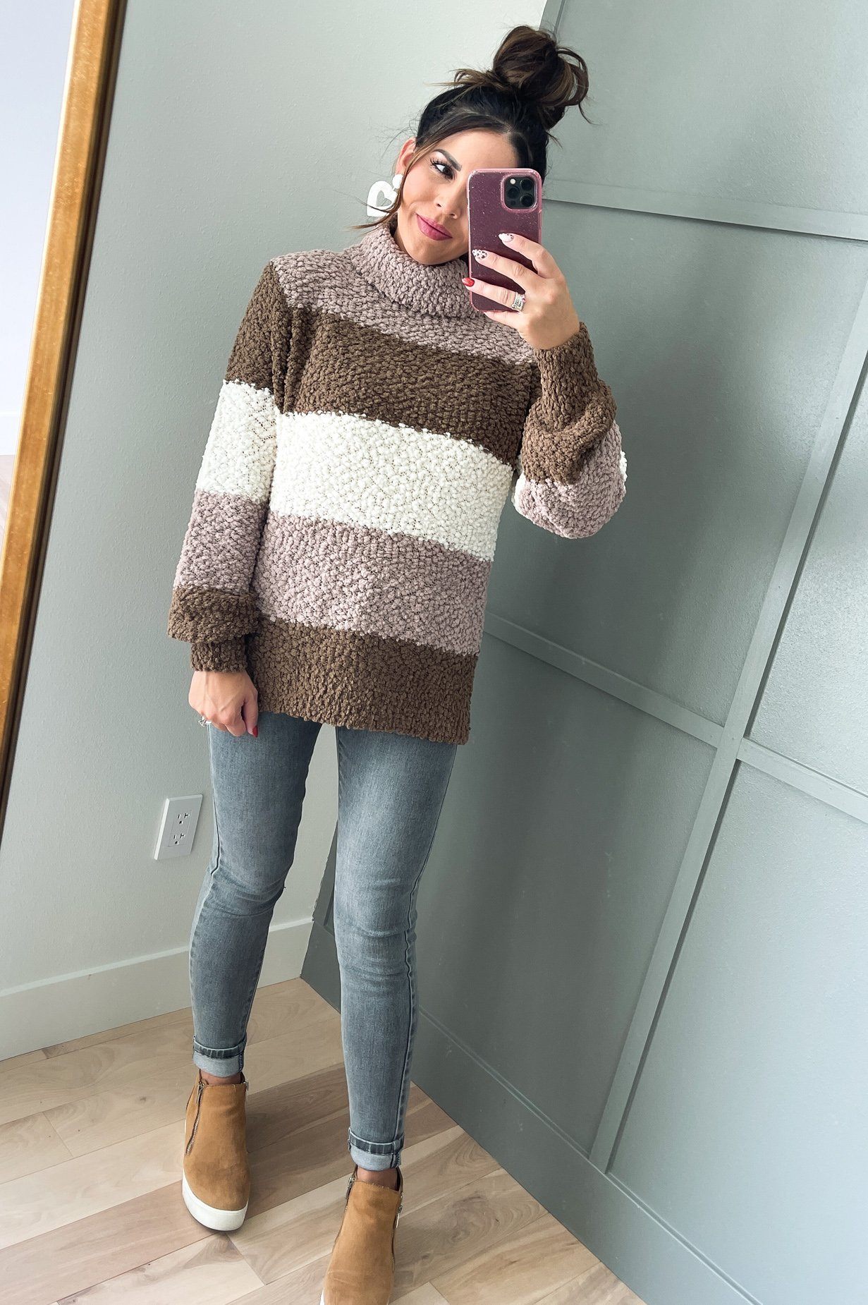 Cozy Up Modest Turtleneck Sweater