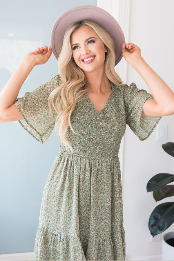 The Amerie Modest Floral Dress - NeeSee's Dresses