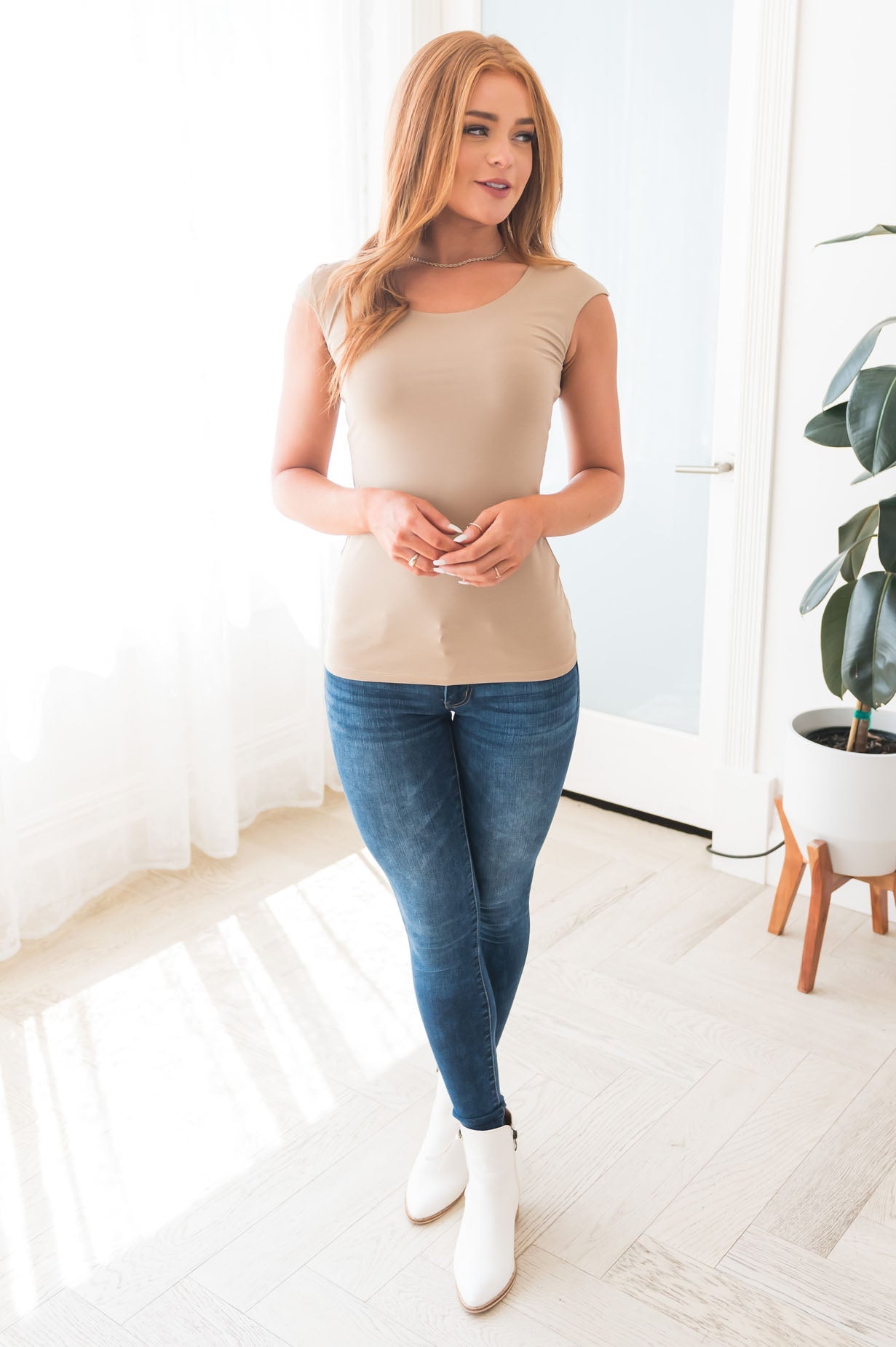 Cap Sleeve Modest Layering Tee