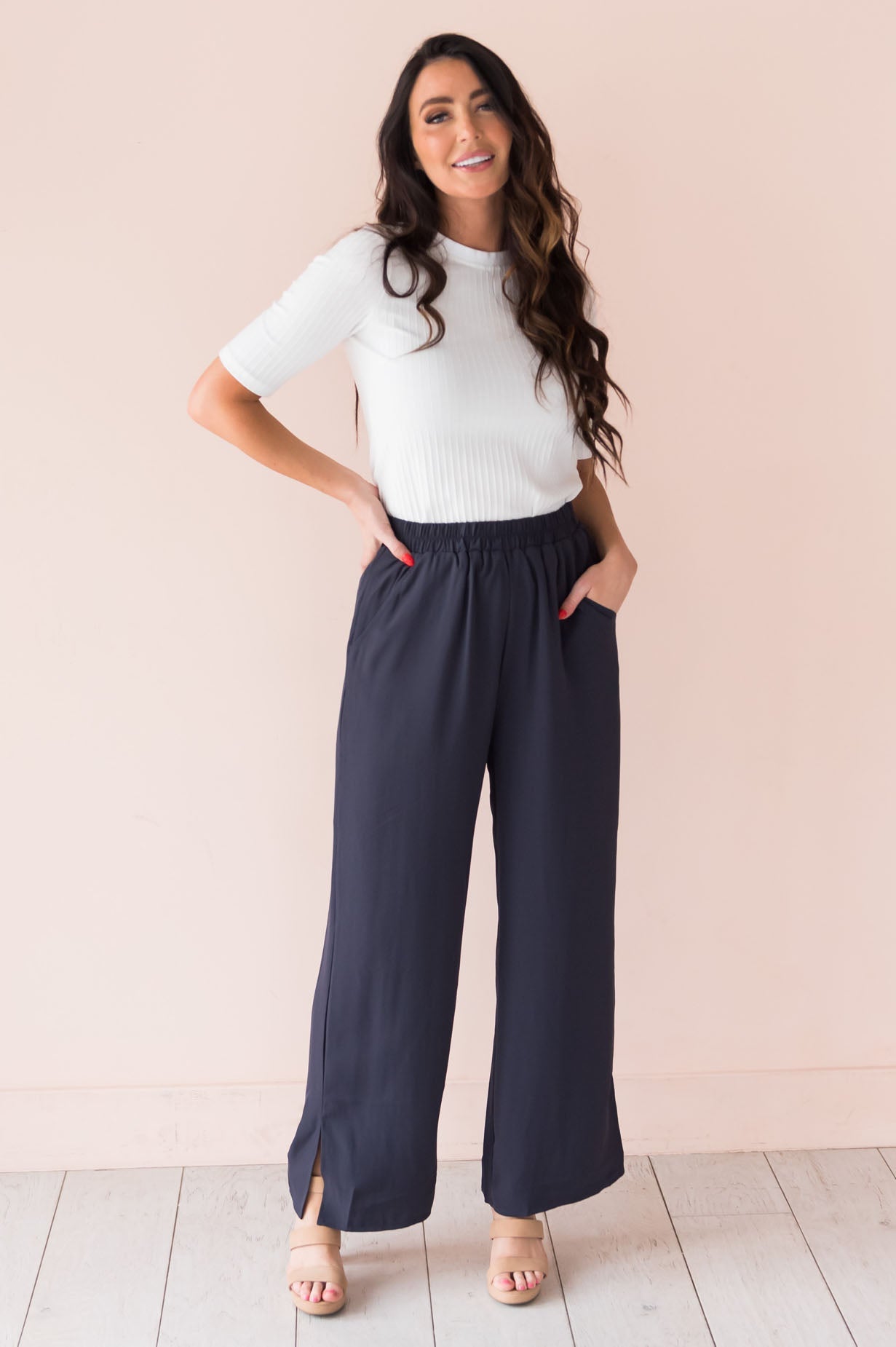 Business First Modest Palazzo Pants