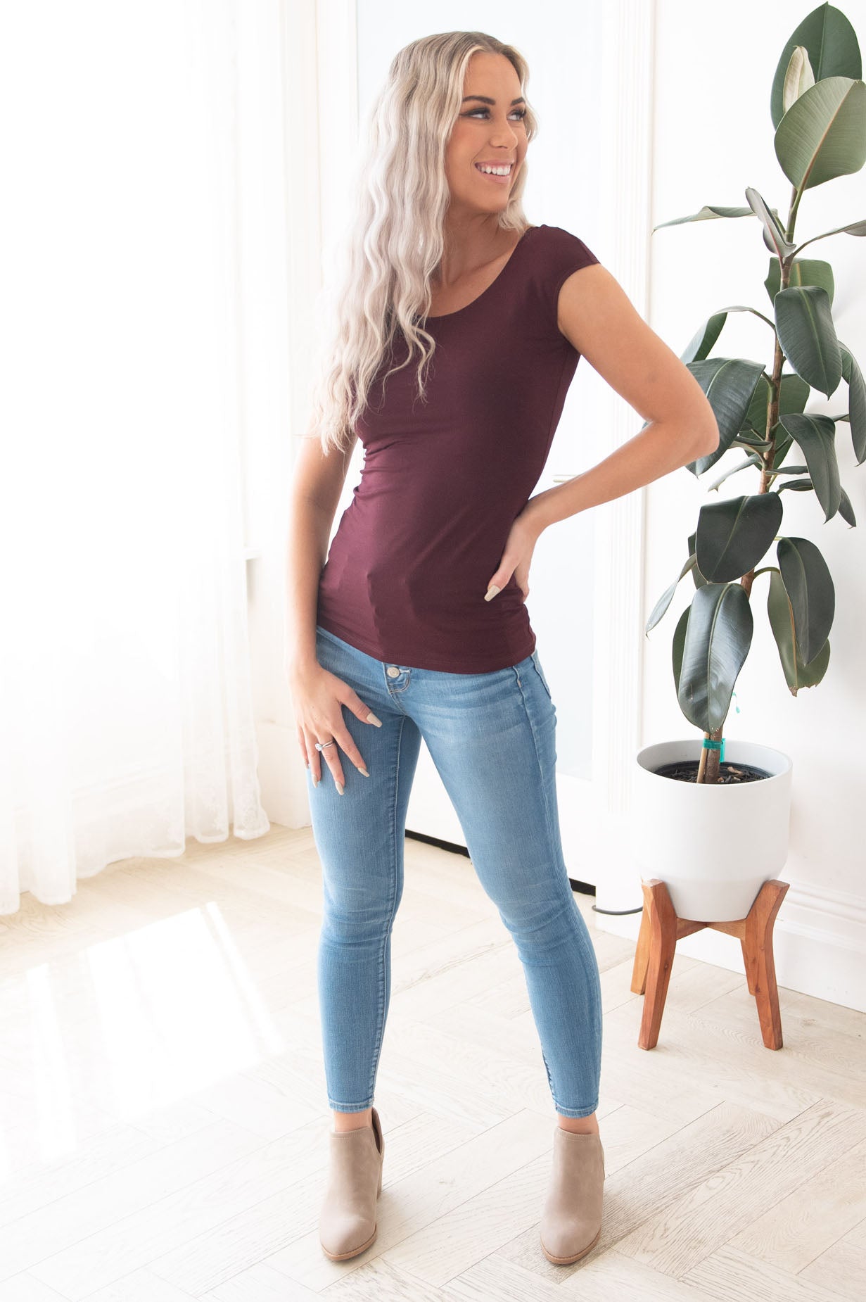 Cap Sleeve Modest Layering Tee