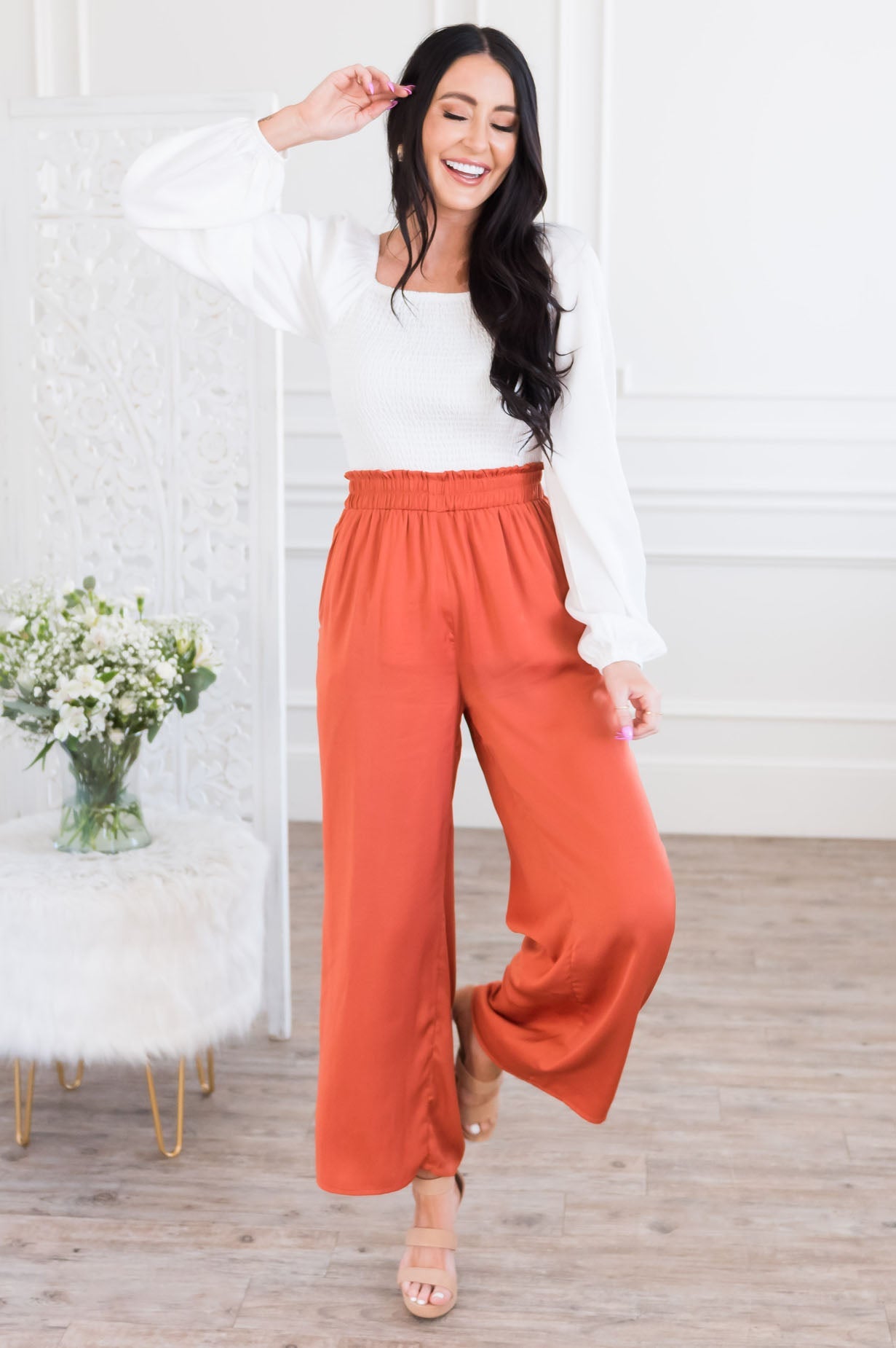 Beautiful Day Modest Wide Leg Pants