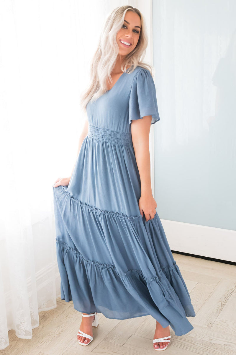 The Taylor Modest Maxi Dress - NeeSee's Dresses