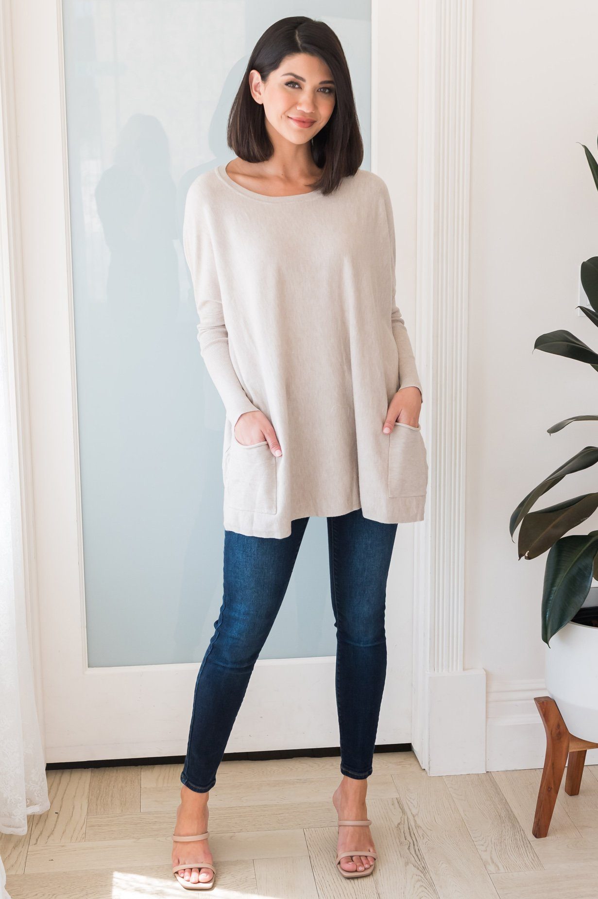 Casual Chic Modest Oversize Sweater