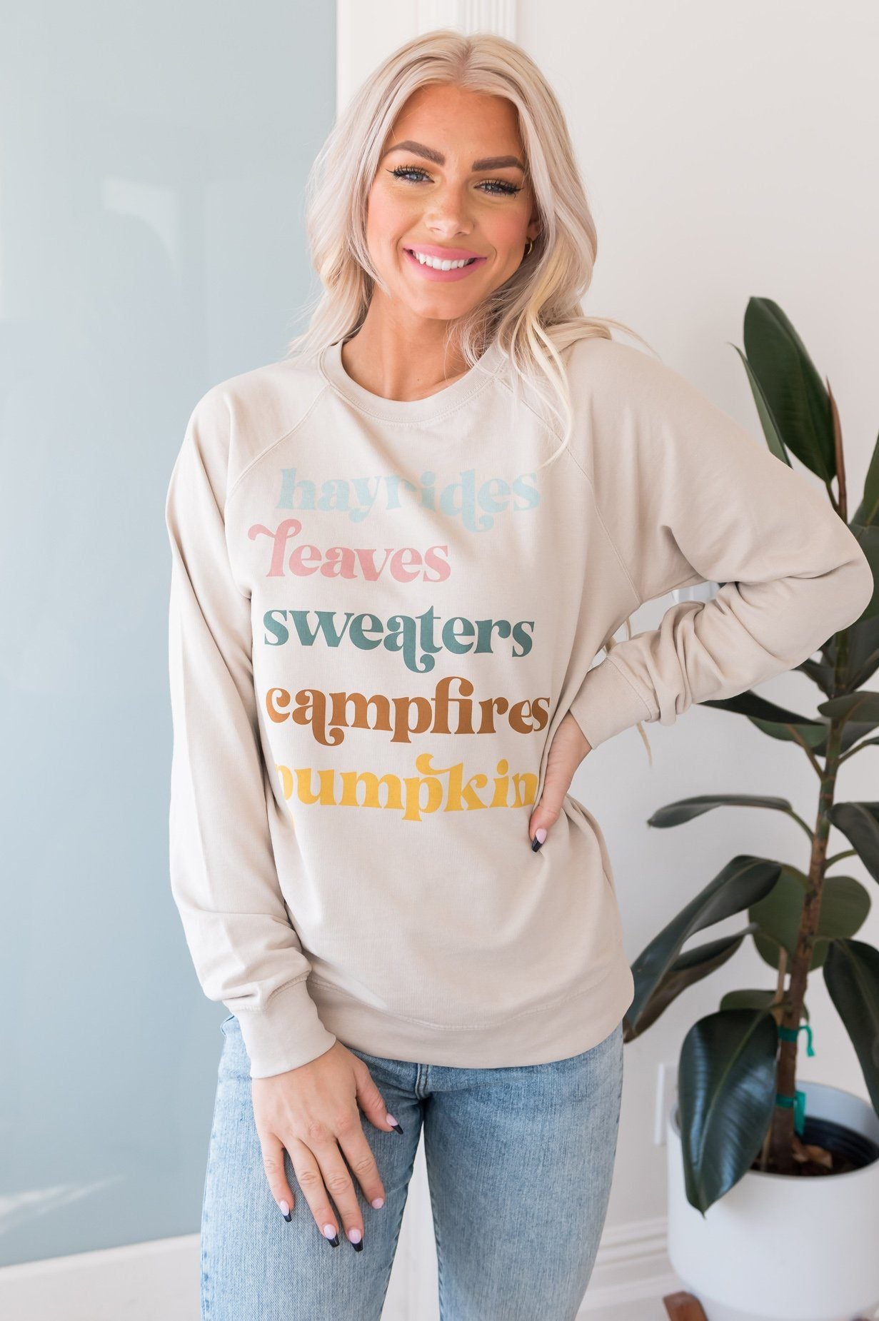 All things Fall Cozy Pullover Sweater