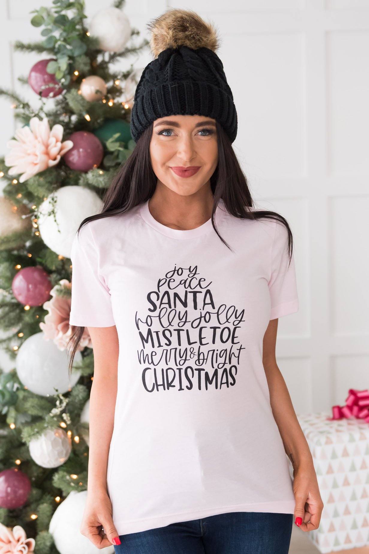 All Things Christmas Modest Tee