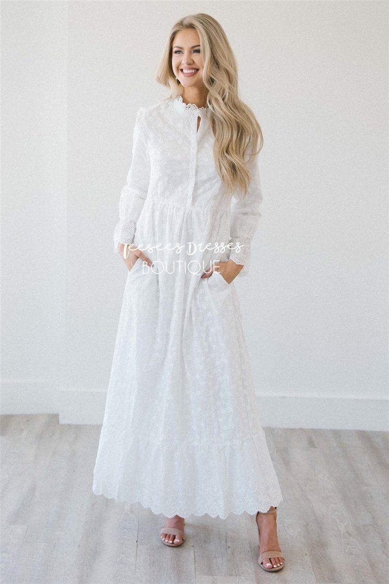 white cotton temple dresses