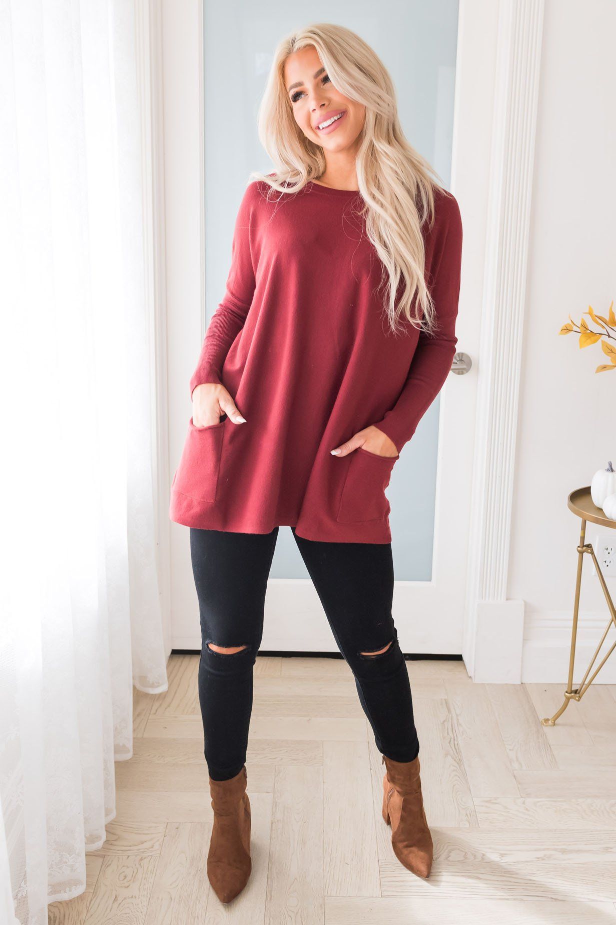 Casual Chic Modest Oversize Sweater