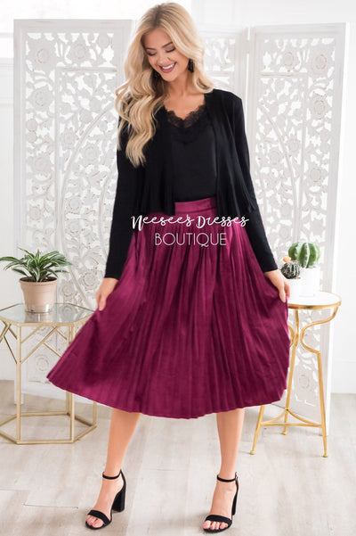 velvet skirts and dresses