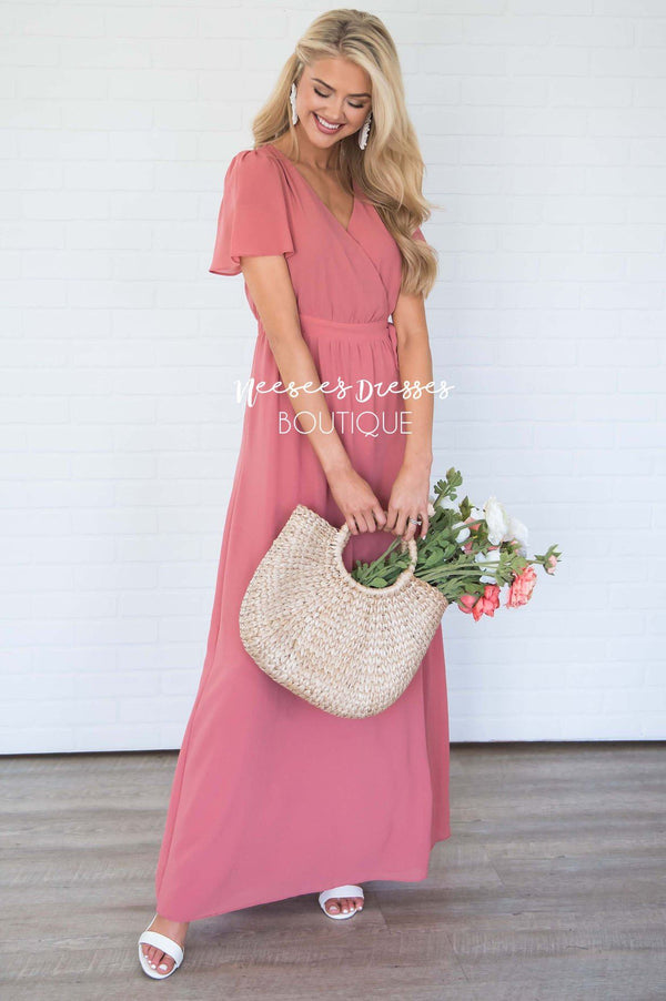 Dusty Peach Modest Church Dress | Best and Affordable Modest Boutique ...