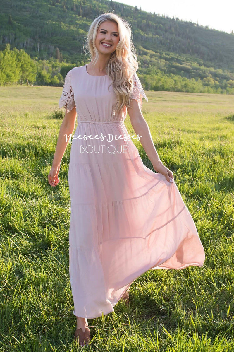 Blush Pink Modest Dress | Best and Affordable Modest Boutique | Cute ...