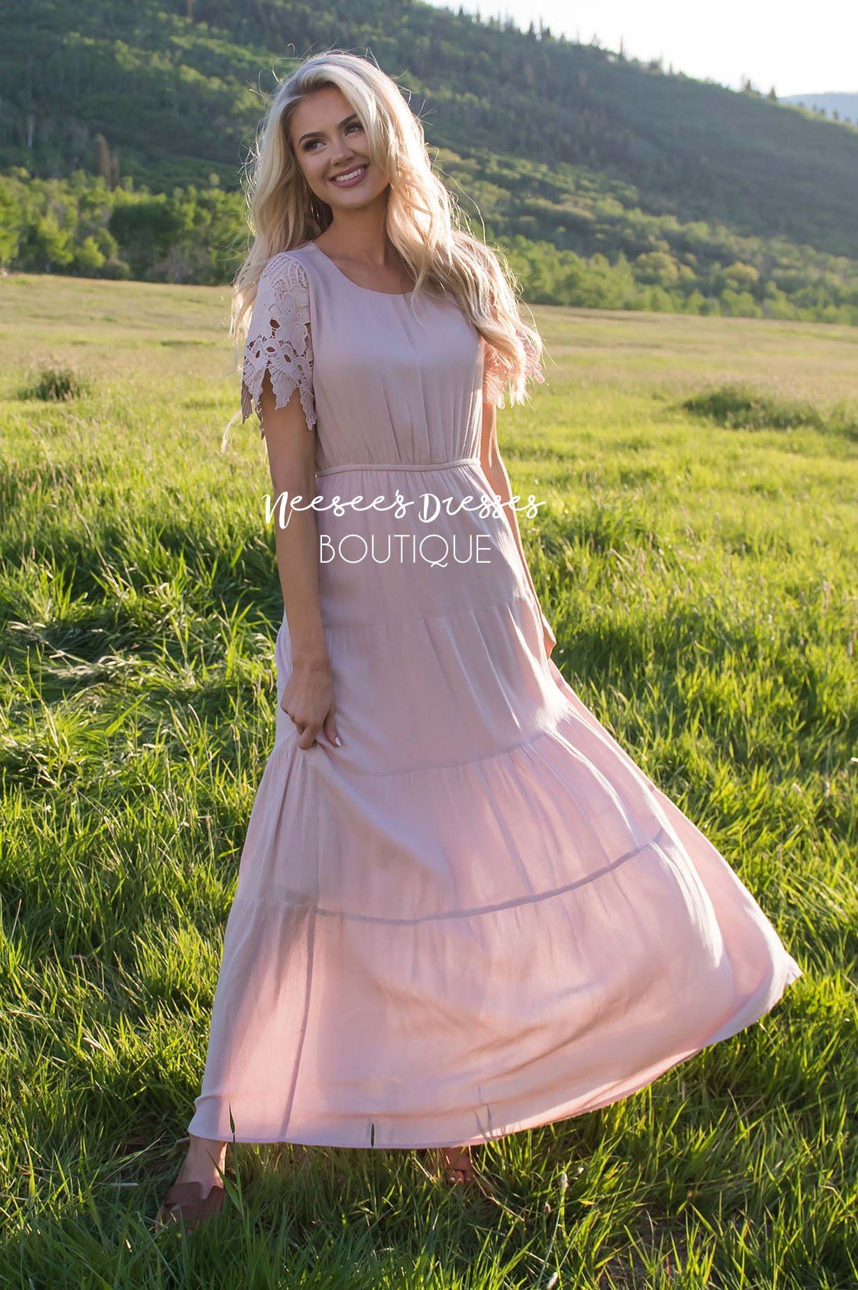 Blush Pink Modest Dress | Best and Affordable Modest Boutique | Cute ...