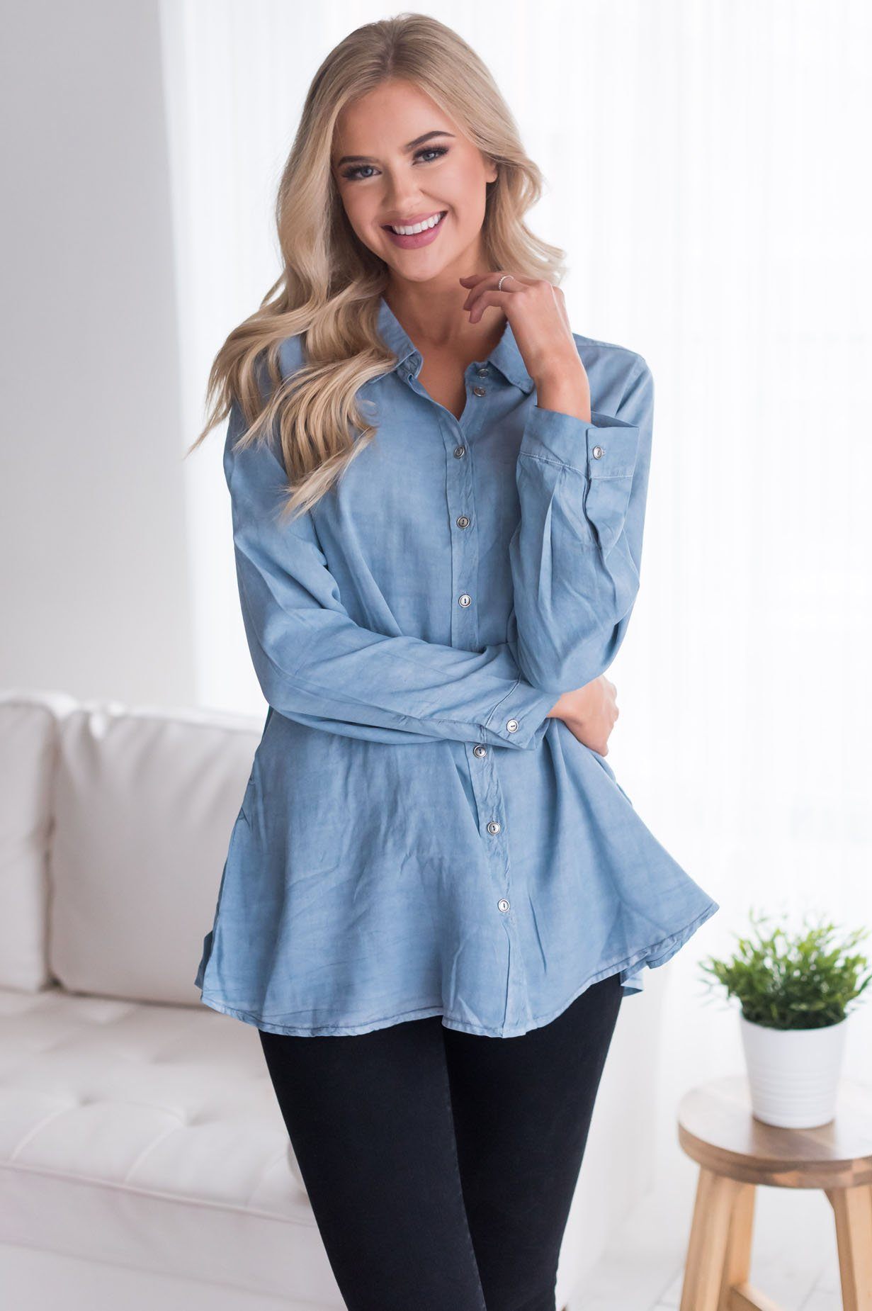 Always Dreaming Modest Blouse