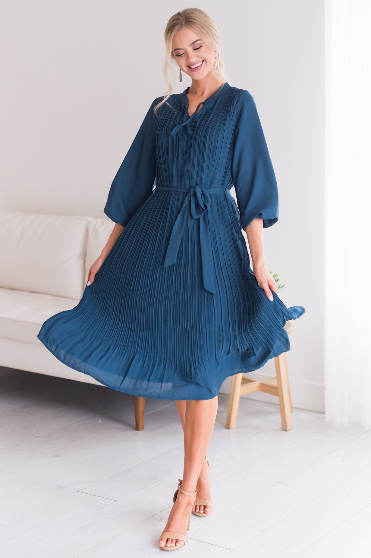 The Autumn Modest MidLength Dress NeeSee's Dresses