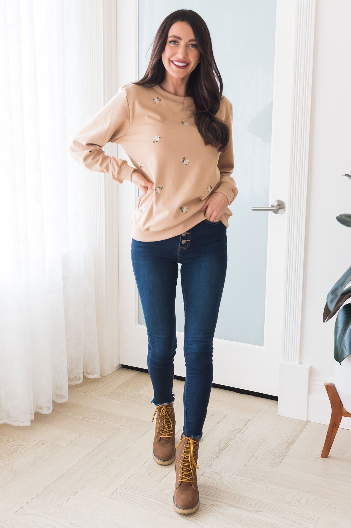 Blooming Bouquet Modest Sweatshirt