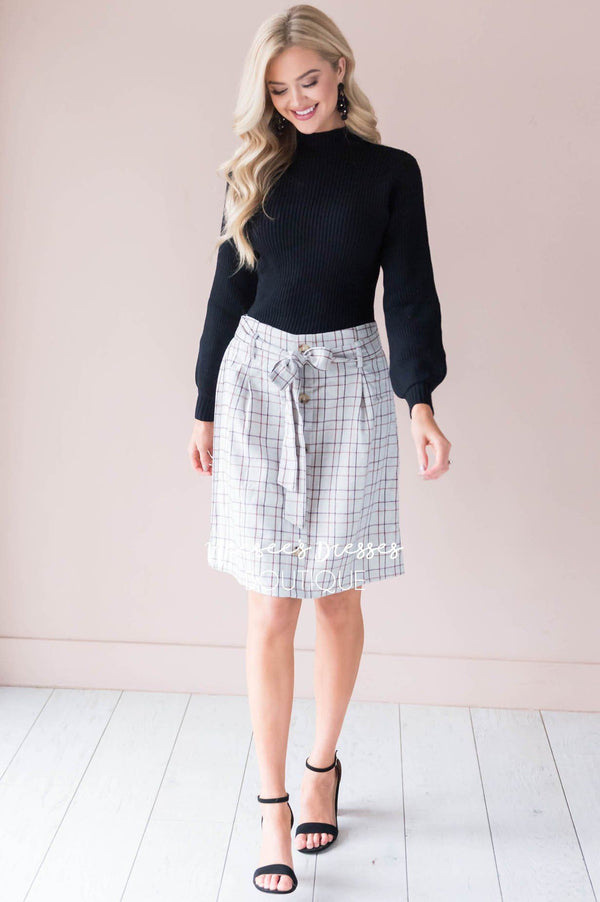 Plaid Modest Skirt | Cute Modest Dresses - NeeSee's Dresses